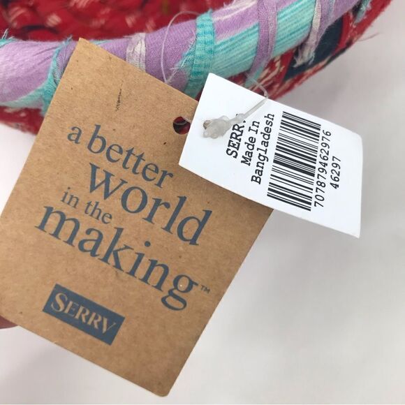 SERRY Set of 3 Chandi Colorful Recycled Sari Sustainable Woven Basket Set NEW - Picture 13 of 16